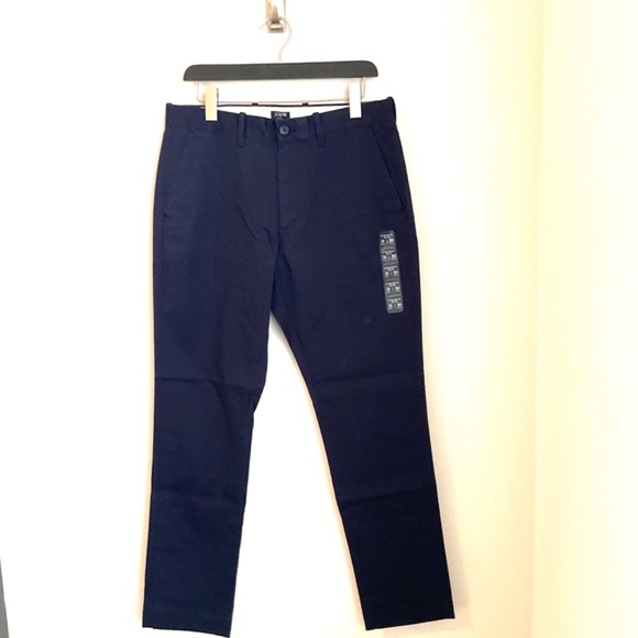 NWT J. Crew Factory Men’s Navy Athletic slim-fit chino pant SZ Various - Picture 10 of 16